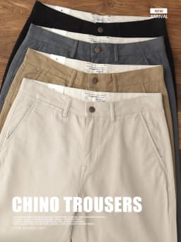 2024 Spring and Autumn New American Retro Woven Twill Chino Cargo Pants Men's Simple 100% Cotton Washed Casual Straight Trousers