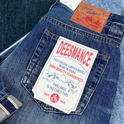 Spring new style red edge red ear jeans men's American retro style loose straight pants Ami trendy khaki