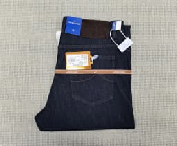 BLSK CPRTI Jeans Thin Cotton Men 2026 Spring Summer new straight breathable comfort pocket embroidery Big size 30-40 Long Pants