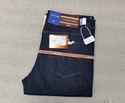 BLSK CPRTI Jeans Thin Cotton Men 2026 Spring Summer new straight breathable comfort pocket embroidery Big size 30-40 Long Pants
