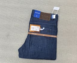 BLSK CPRTI Jeans Thin Cotton Men 2026 Spring Summer new straight breathable comfort pocket embroidery Big size 30-40 Long Pants