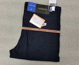 BLSK CPRTI Jeans Thin Cotton Men 2026 Spring Summer new straight breathable comfort pocket embroidery Big size 30-40 Long Pants