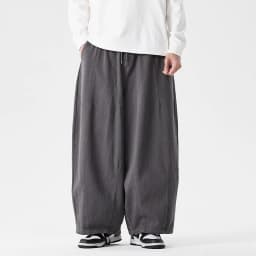 Wide Leg Pants Men's Comfortable to wear Casual Pants Japanese Harun Pants Men's Lantern Drawstring Sweatpant Trousers Plus Size
