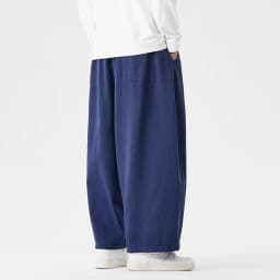 Wide Leg Pants Men's Comfortable to wear Casual Pants Japanese Harun Pants Men's Lantern Drawstring Sweatpant Trousers Plus Size