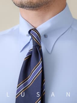 Gentry Business Slim-fit Long-sleeved Shirt Non-ironing Three-proof British Empire Pinhole Collar Shirt All-match Men