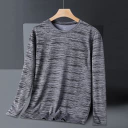 Summer Men's Long Sleeve Quick Dry Ice Silk T-Shirt High Elastic Plus Size Sun Protection Cationic Top for Outdoor Sports