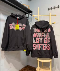 High Street Gun Big Letter Print Terry Hooded Hoodies for Men Streetwear Pullover Loose Casual Sweatshirt Oversized Hoody