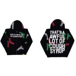 High Street Gun Big Letter Print Terry Hooded Hoodies for Men Streetwear Pullover Loose Casual Sweatshirt Oversized Hoody