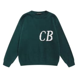 Black White Couple Sweaters High Quality Jacquard CB Knitted Sweatshirts Fashion Oversize Round Neck Pullover Men Women Pants