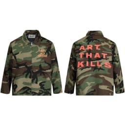 Gallery Dept Autumn New Letter Print Coach Jacket Tooling Camouflage Men's Zip Jacket