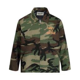 Gallery Dept Autumn New Letter Print Coach Jacket Tooling Camouflage Men's Zip Jacket