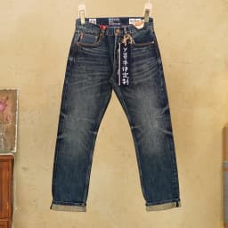 Autumn Red Selvedge 16oz 100% Cotton Non-Stretch Mid-High Waist Straight Leg Men's Denim Jeans American Vintage Washed Pants 5KM
