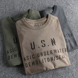 Summer New American Retro Short-sleeved O-neck Letter Printed T-shirt Men's Fashion Simple 100% Cotton Washed Casual Sport Tops