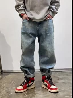 American Vintage High Quality Cargo Jeans Men Clothing Japanese Streetwear Straight Denim Trousers Harajuku Casual Pants Male