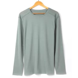 Men's 100% Merino Wool Long Sleeve T-Shirt 200gsm Thermal Base Layer Wicking Breathable Anti-Odor Wool Shirt for Outdoor Activit