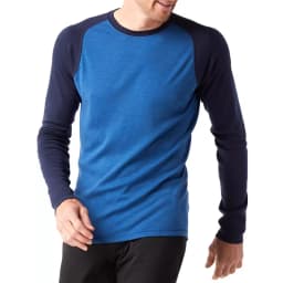 Men's 100% Merino Wool Long Sleeve T-Shirt 200gsm Thermal Base Layer Wicking Breathable Anti-Odor Wool Shirt for Outdoor Activit