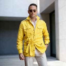 Single Breasted Linen Safari Suits for Men with Belt Two Pieces Outdoor Casual Wedding Suit for Prom Countryside Style 2026