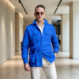Single Breasted Linen Safari Suits for Men with Belt Two Pieces Outdoor Casual Wedding Suit for Prom Countryside Style 2026