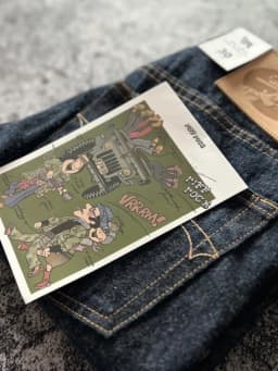 High Quality American Retro Slim Straight Denim Jeans Washed Desizing Brushed 100% Cotton Red Selvedge Denim Pants for Men