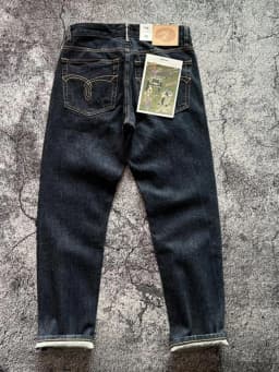 High Quality American Retro Slim Straight Denim Jeans Washed Desizing Brushed 100% Cotton Red Selvedge Denim Pants for Men