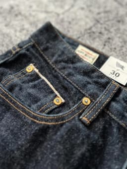 High Quality American Retro Slim Straight Denim Jeans Washed Desizing Brushed 100% Cotton Red Selvedge Denim Pants for Men