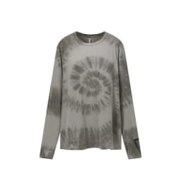 Men's New Zealand Merino Wool Tie-Dye Long Sleeve Base Soft Anti-Odor Outdoor Thermal Top for Hiking & Running