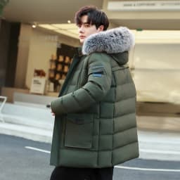 Winter New Thickened Windproof Warm Cap Long Cotton Jacket Outdoor High Quality Windproof and Breathable Thickened Padded Jacket