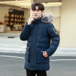 Winter New Thickened Windproof Warm Cap Long Cotton Jacket Outdoor High Quality Windproof and Breathable Thickened Padded Jacket