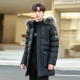 Winter New Thickened Windproof Warm Cap Long Cotton Jacket Outdoor High Quality Windproof and Breathable Thickened Padded Jacket