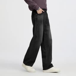 Semir Men Jeans Loose Curved Barrel Leg Retro Washed Street Casual Style Autumn Denim Pants Urban Daily Wear 2026