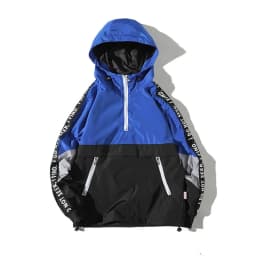 HKSH Spring Autumn New Men's Tide Punk Patchwork Hoodie Fashion Color Contrast Hooded Pullover Oversized Women Jacket Top HK3519