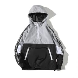 HKSH Spring Autumn New Men's Tide Punk Patchwork Hoodie Fashion Color Contrast Hooded Pullover Oversized Women Jacket Top HK3519