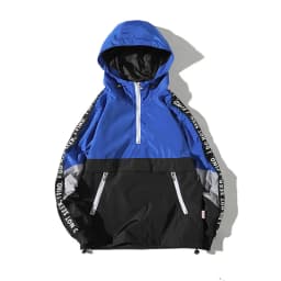 HKSH Spring Autumn New Men's Tide Punk Patchwork Hoodie Fashion Color Contrast Hooded Pullover Oversized Women Jacket Top HK3519