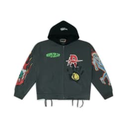 Men Street Hip Hop Retro Washed Black Rough Play Casual Sets American Style Skull Print Hooded Sweatshirt Shorts Two Piece Sets