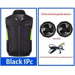 Sleeveless Fan Cooling Vest Air Conditioned Clothing for Summer Outdoor Work, Heat Relief Cooling Jacket for Men Women