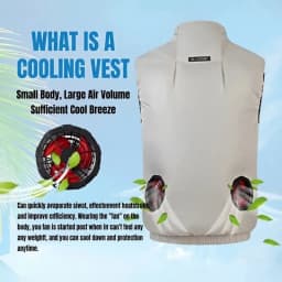Sleeveless Fan Cooling Vest Air Conditioned Clothing for Summer Outdoor Work, Heat Relief Cooling Jacket for Men Women