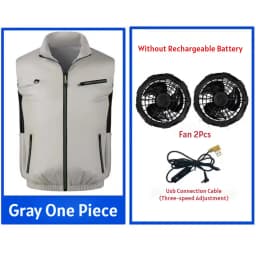 Sleeveless Fan Cooling Vest Air Conditioned Clothing for Summer Outdoor Work, Heat Relief Cooling Jacket for Men Women