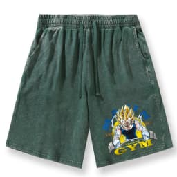 Dragon Ball Print GYM Shorts Men's Summer Personalized Vintage Comfortable Breathable Drawstring Shorts Outdoor Casual Pants