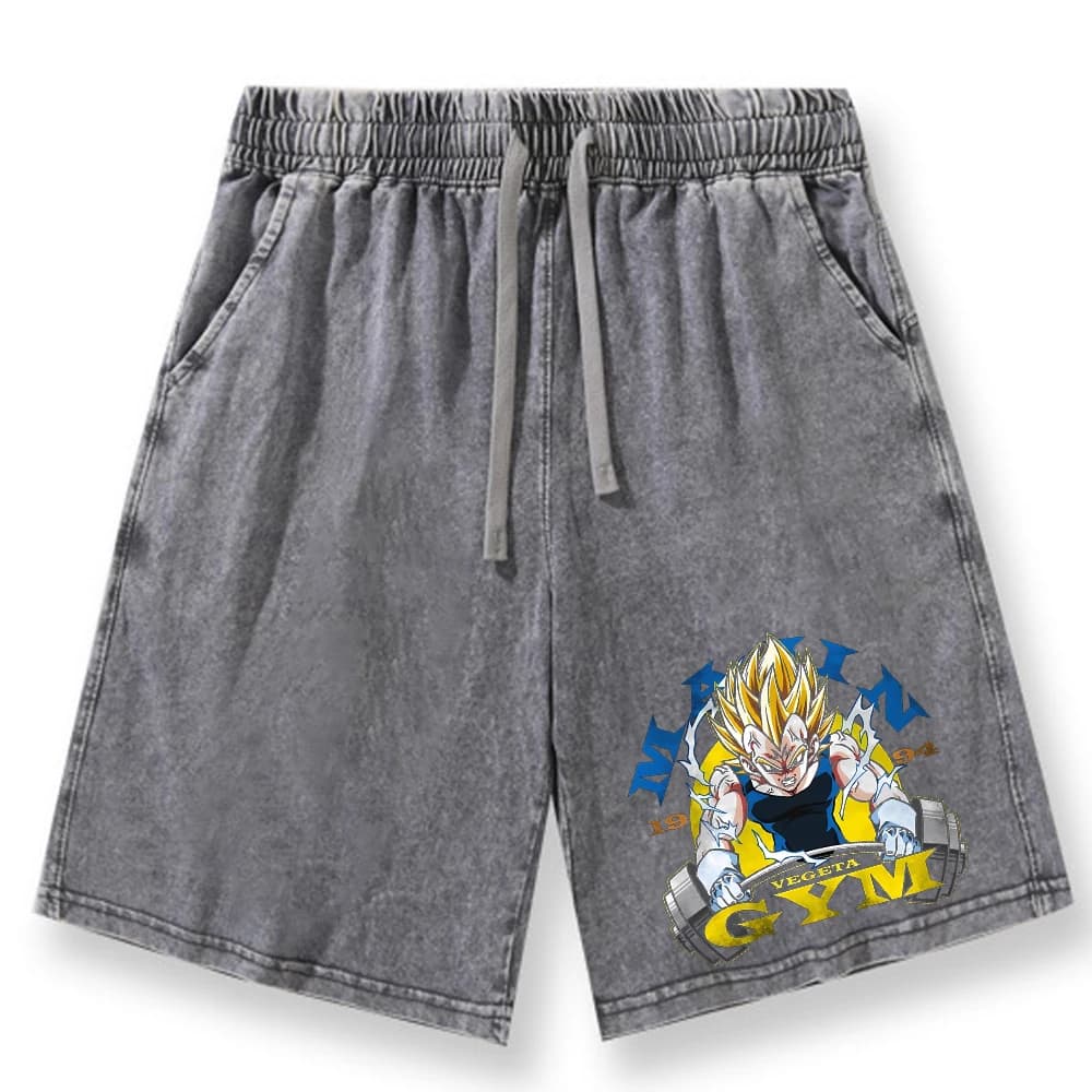 Dragon Ball Print GYM Shorts Men's Summer Personalized Vintage Comfortable Breathable Drawstring Shorts Outdoor Casual Pants