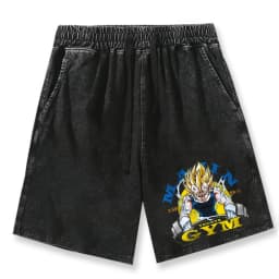 Dragon Ball Print GYM Shorts Men's Summer Personalized Vintage Comfortable Breathable Drawstring Shorts Outdoor Casual Pants