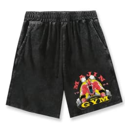 Dragon Ball Print GYM Shorts Men's Summer Personalized Vintage Comfortable Breathable Drawstring Shorts Outdoor Casual Pants