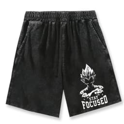 Dragon Ball Print GYM Shorts Men's Summer Personalized Vintage Comfortable Breathable Drawstring Shorts Outdoor Casual Pants