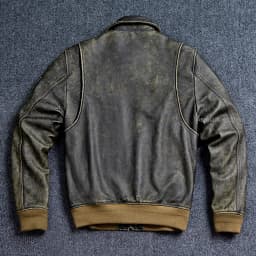 Bomber 45P Genuine Leather Jacket.Vintage Plus Size Real Cowhide Coat.Mens Classic Oversize Leather Cloth