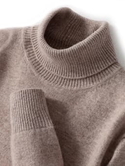 Autumn Winter Men Wool Turtleneck Pullover Long Sleeve Basic Cashmere Sweater 100% Merino Wool Knitwear Smart Casual Clothing