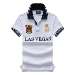 TS New Arrivals Men's Polo Shirts Short Sleeve USA Royal Luxury Embroider Number 3 Collar Tee Shirts Male Clothing US SIZE 7XL