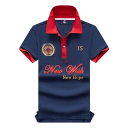 TS New Arrivals Men's Polo Shirts Short Sleeve USA Royal Luxury Embroider Number 3 Collar Tee Shirts Male Clothing US SIZE 7XL