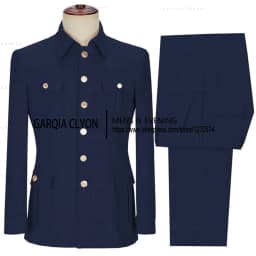 2 Pieces Men's Slim Fit With 4 Real Pocket Single Breasted Suit Formal Suits Groomsmen Wedding Tailored Fit (Blazer+Pants)