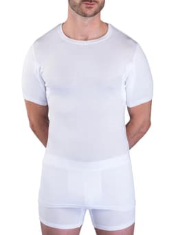 WESPROJECT Micro Modal Sports Anti Sweat Proof T Shirt Slim Fit Crew Neck Black T-Shirt