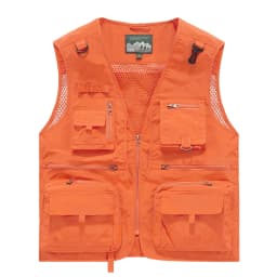 Men's Summer Vest Multipockets Mesh Lined Breathable Sleeveless Jacket Thin Outdoor Fishing Photographer Tool Waistcoat Men