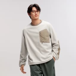 Semir Sweater Men Antistatic Polar Fleece 2024 Winter New Contrasting Colors Fashion Splicing Inner Wear Top Outdoor Style
